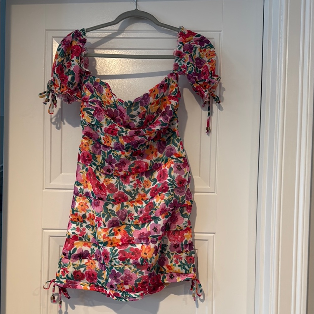 Floral Puff Sleeve Dress